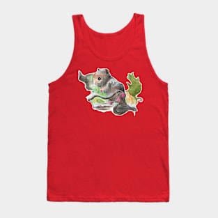 Window sill mouse  - vintage Christmas inspired designs Tank Top